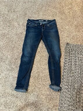 Buckle Dark Blue Bootcut Jeans